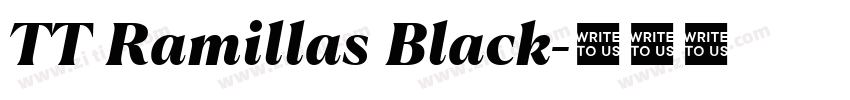 TT Ramillas Black字体转换 TT Ramillas Black字体转换